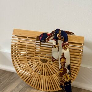 Elegant Tan Bamboo Women's Bag